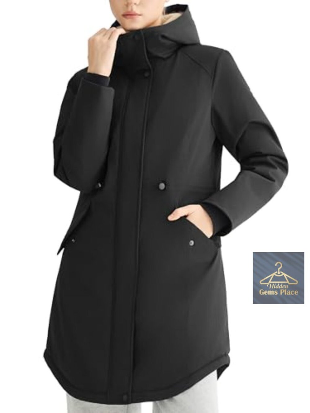 Orolay CHOINE Women's Winter Coat Thicken Fleece Lined Puffer Jacket Hooded